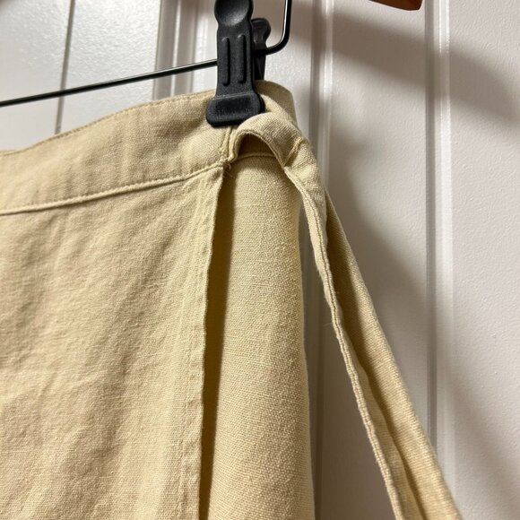Forever 21 Linen Midi Skirt Ruffle Khaki - Picture 4 of 8